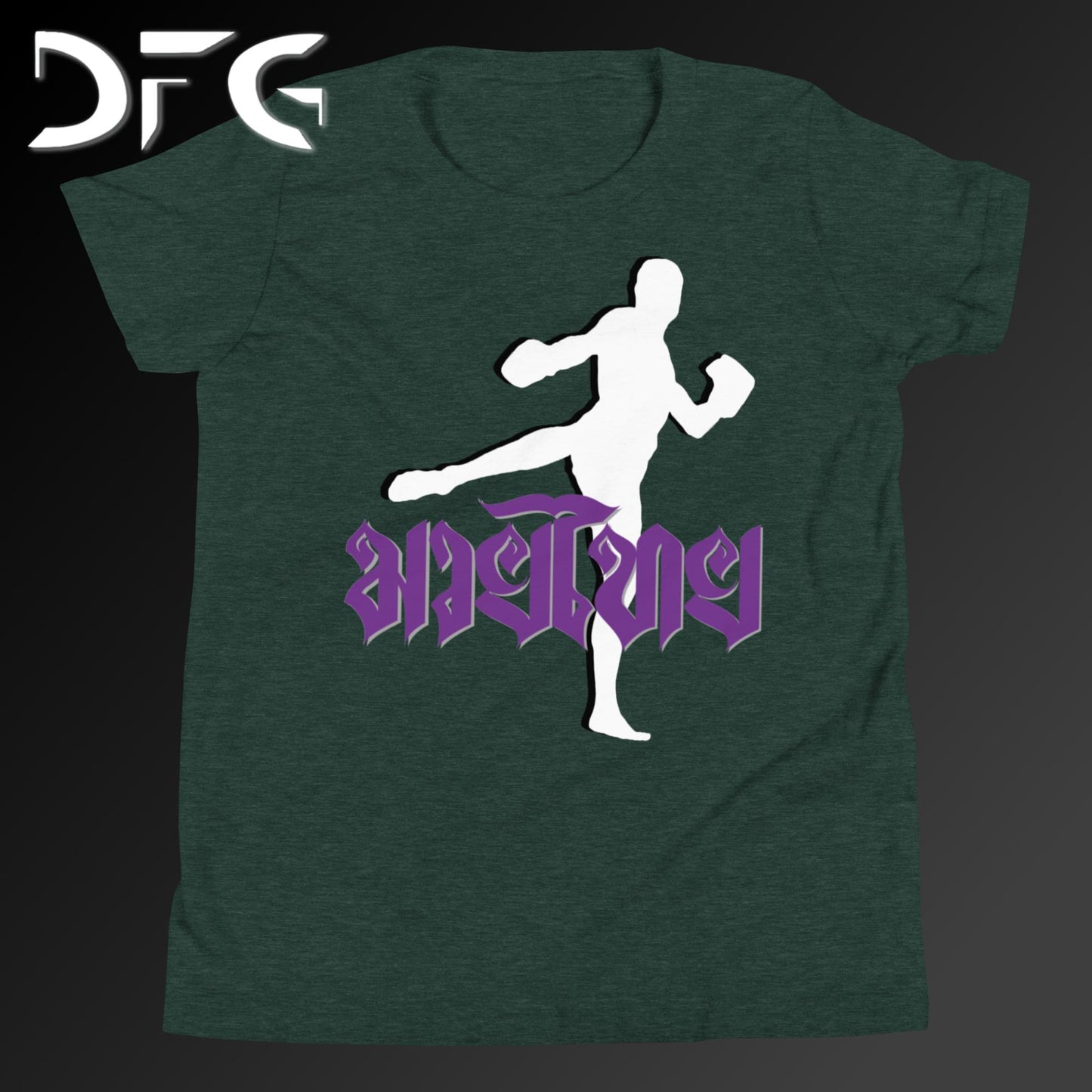 Youth Short-Sleeve T-Shirt Muay Thai Purple