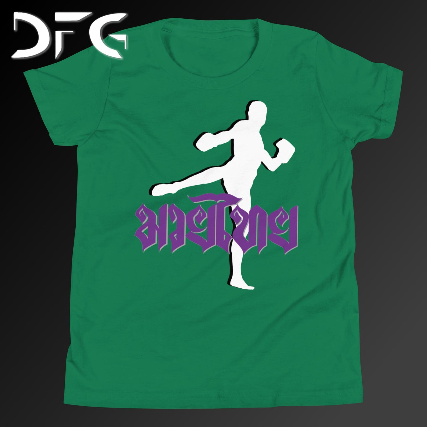 Youth Short-Sleeve T-Shirt Muay Thai Purple