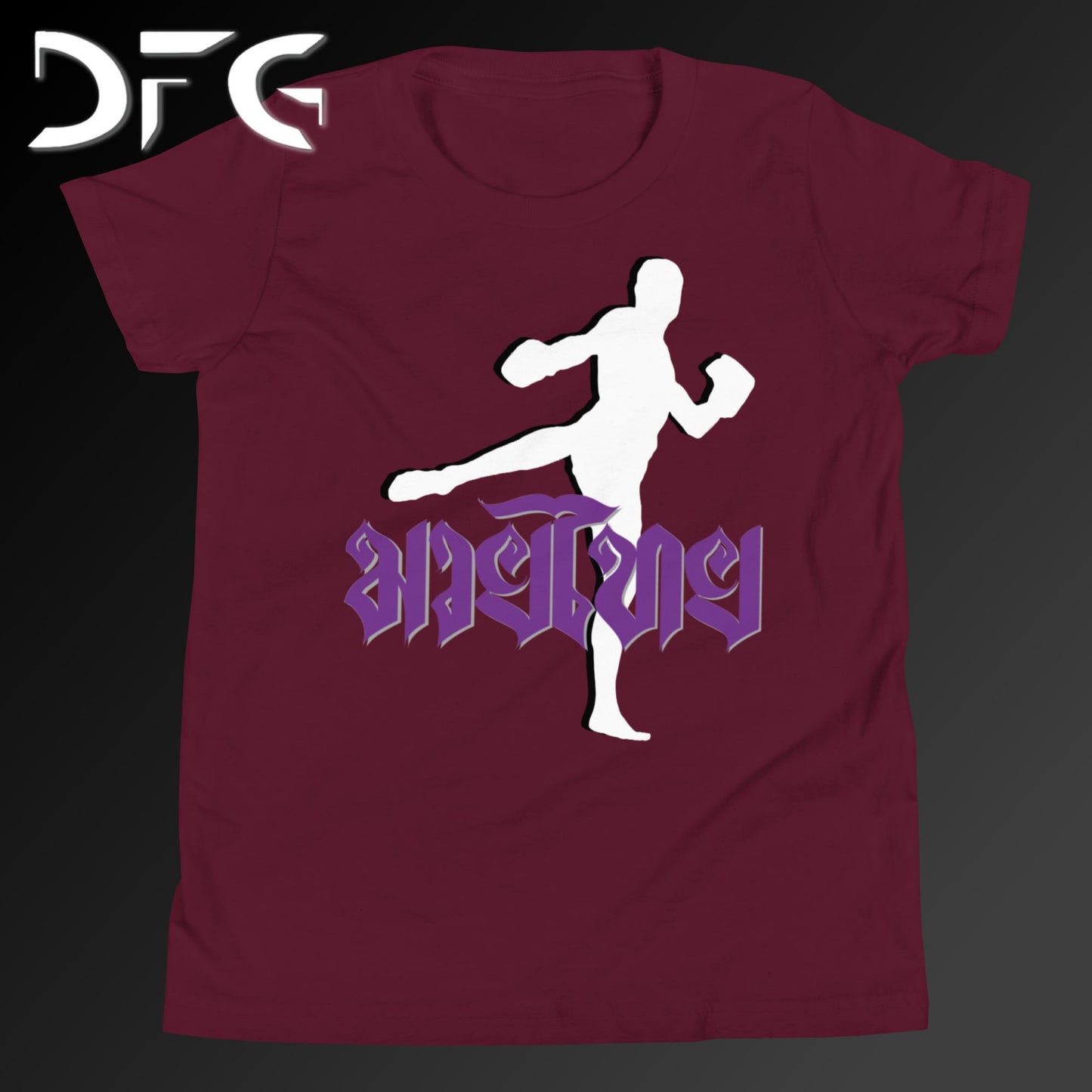 Youth Short-Sleeve T-Shirt Muay Thai Purple