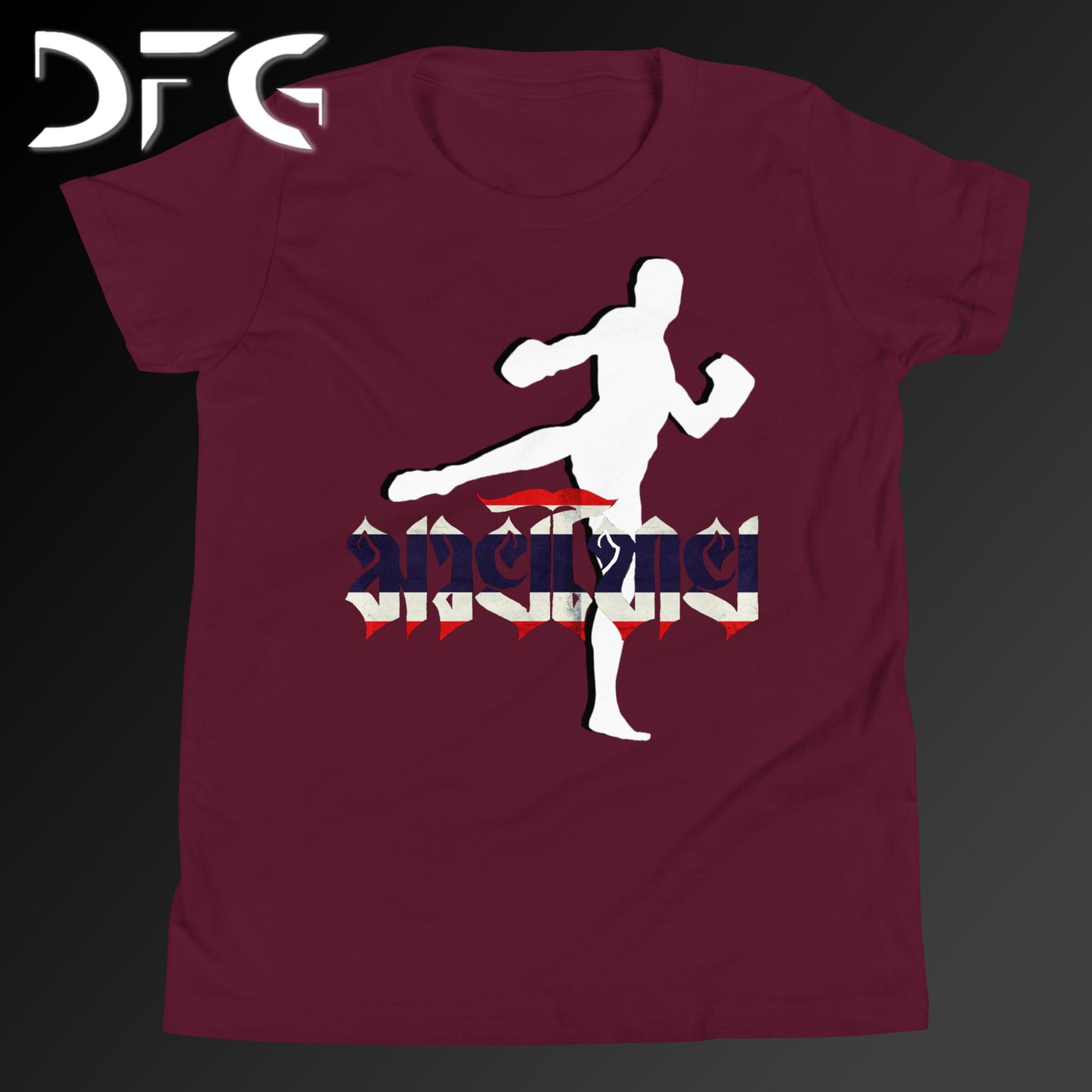 Youth Short-Sleeve T-Shirt Muay Thai Flag