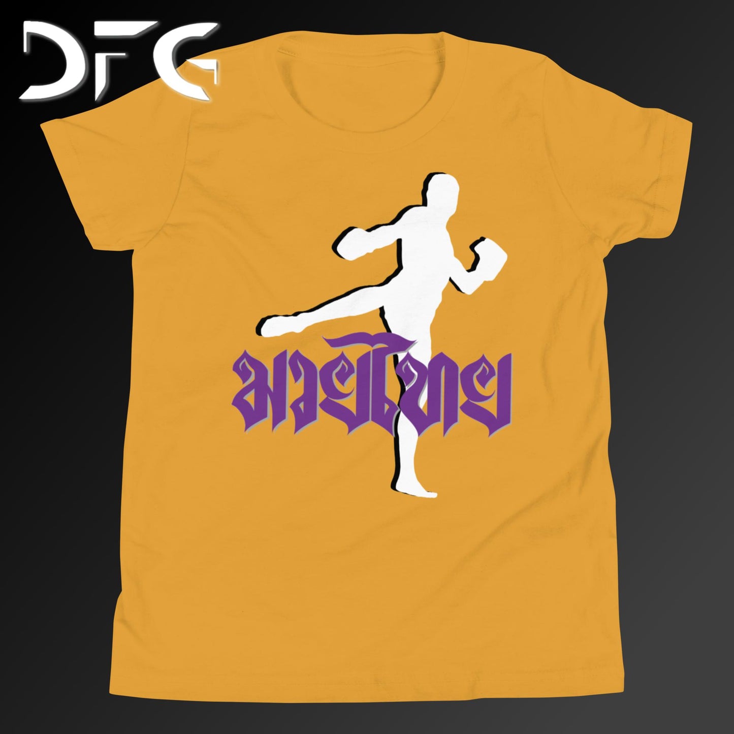 Youth Short-Sleeve T-Shirt Muay Thai Purple