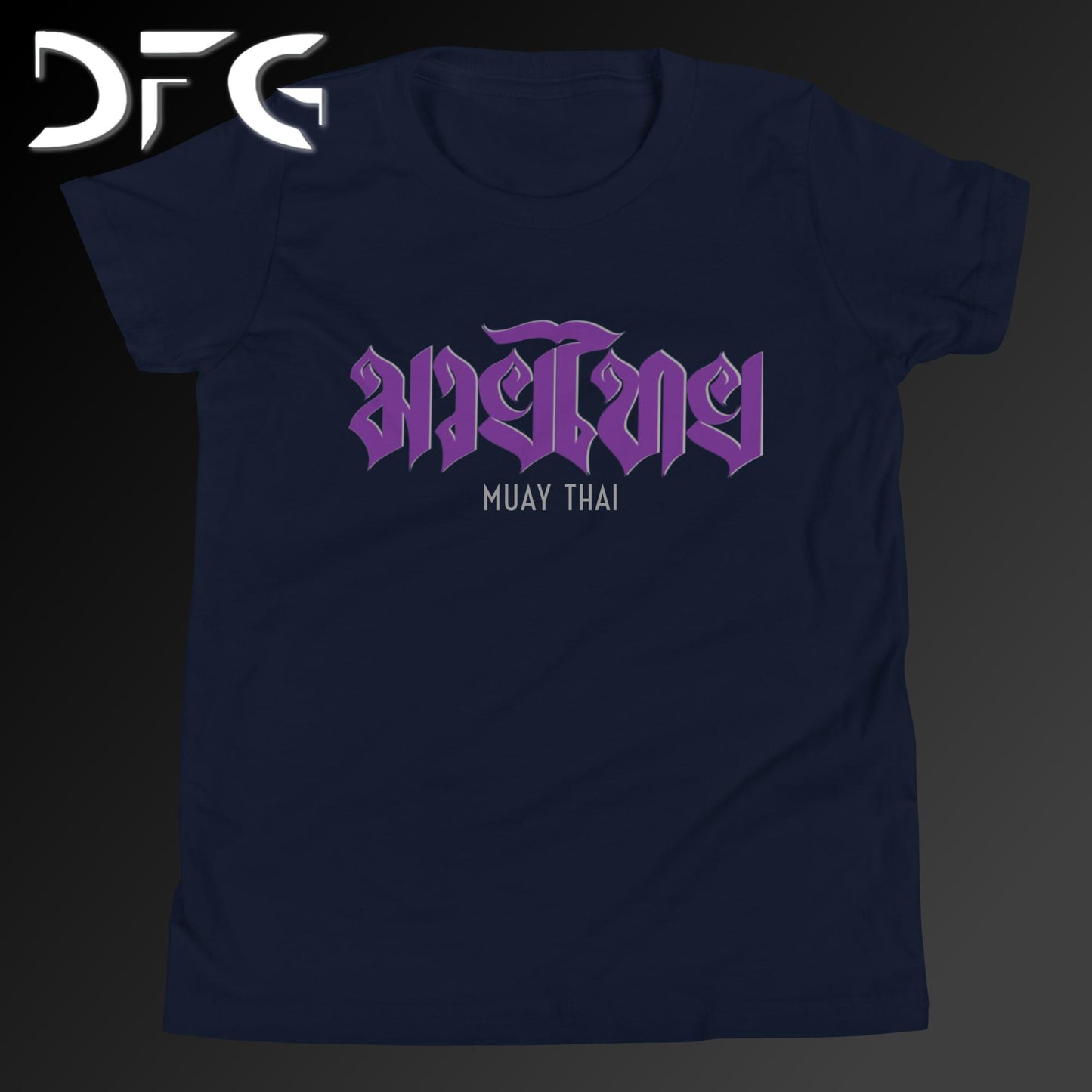 Youth Short-Sleeve T-Shirt Muay Thai Purple