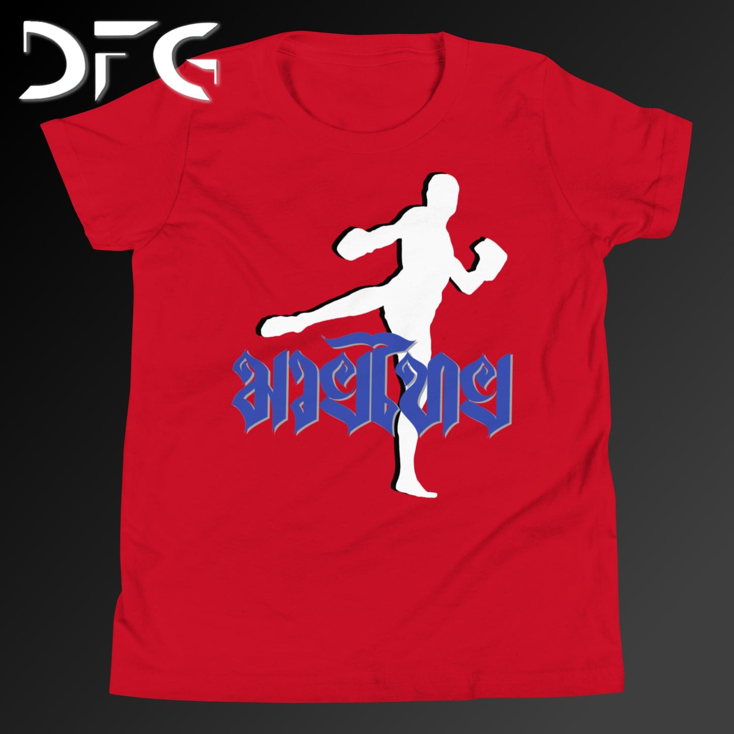 Youth Short-Sleeve T-Shirt Muay Thai Blue