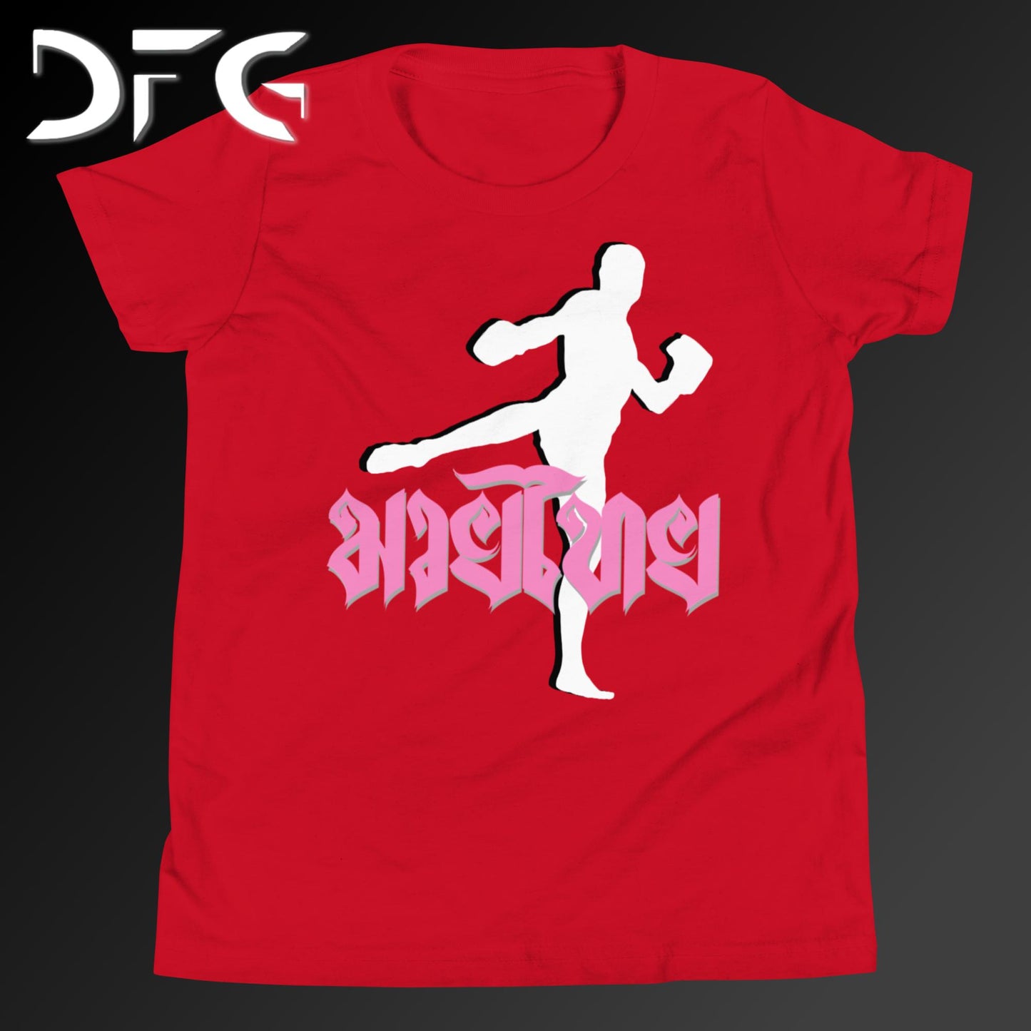 Youth Short-Sleeve T-Shirt Muay Thai Pink