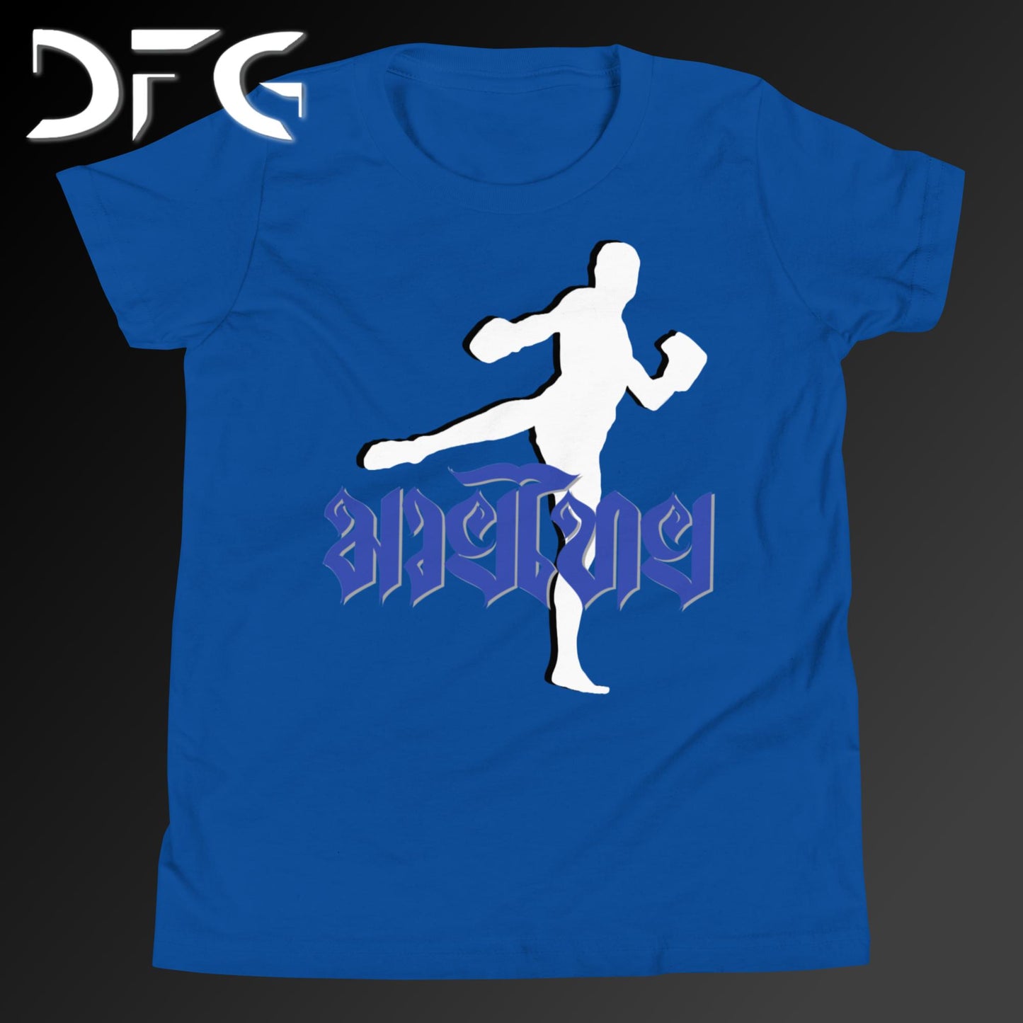 Youth Short-Sleeve T-Shirt Muay Thai Blue