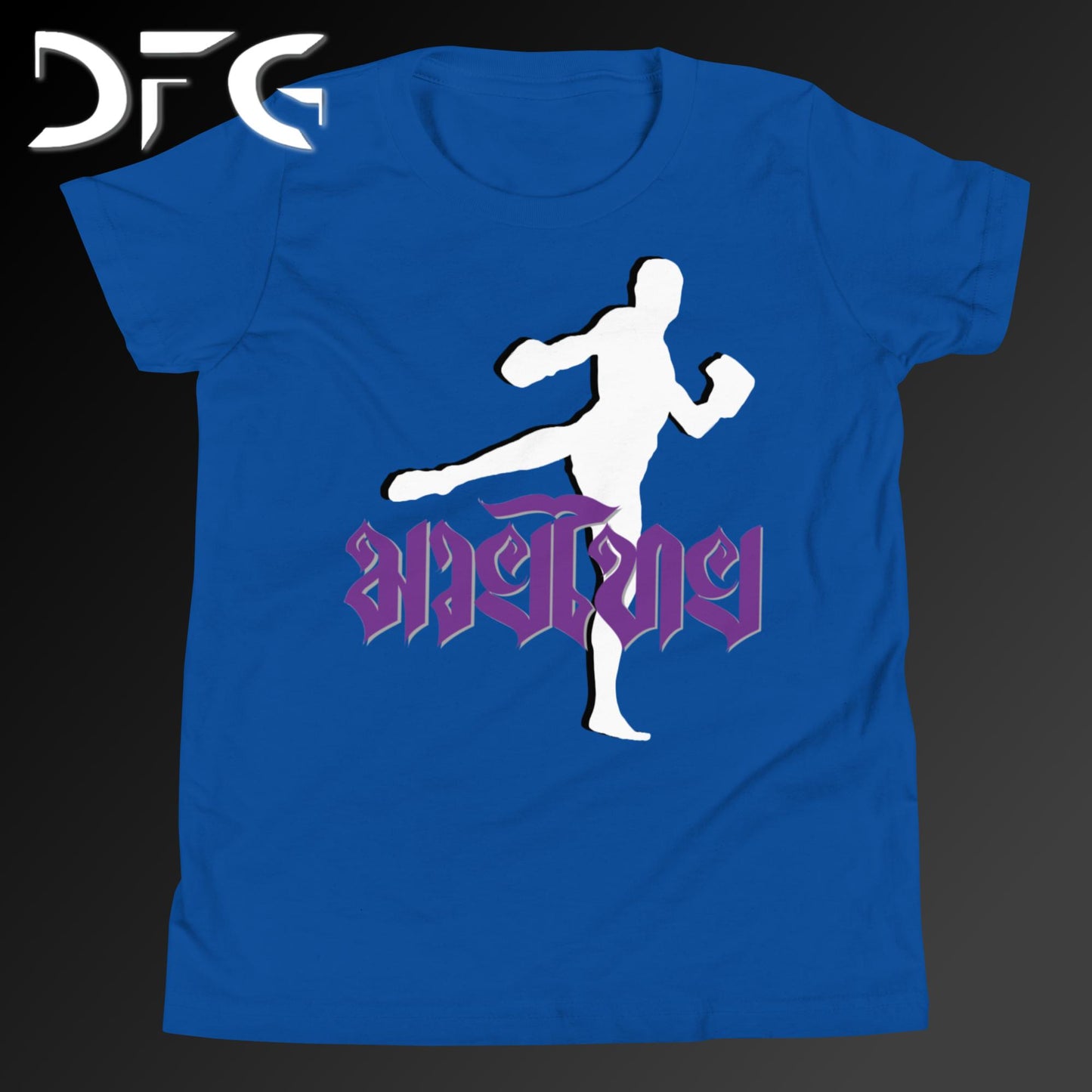 Youth Short-Sleeve T-Shirt Muay Thai Purple