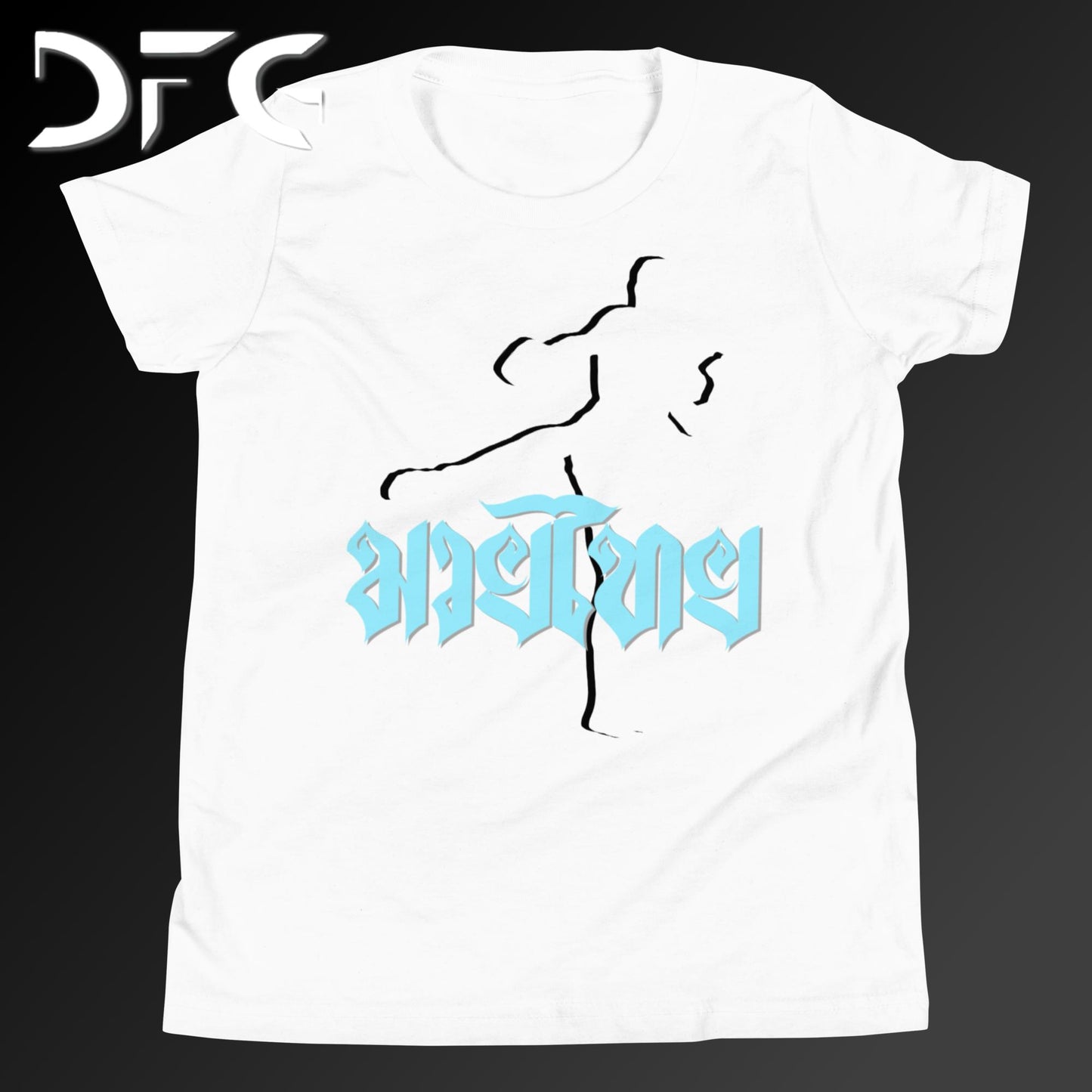 Youth Short-Sleeve T-Shirt Muay Thai Ice Blue