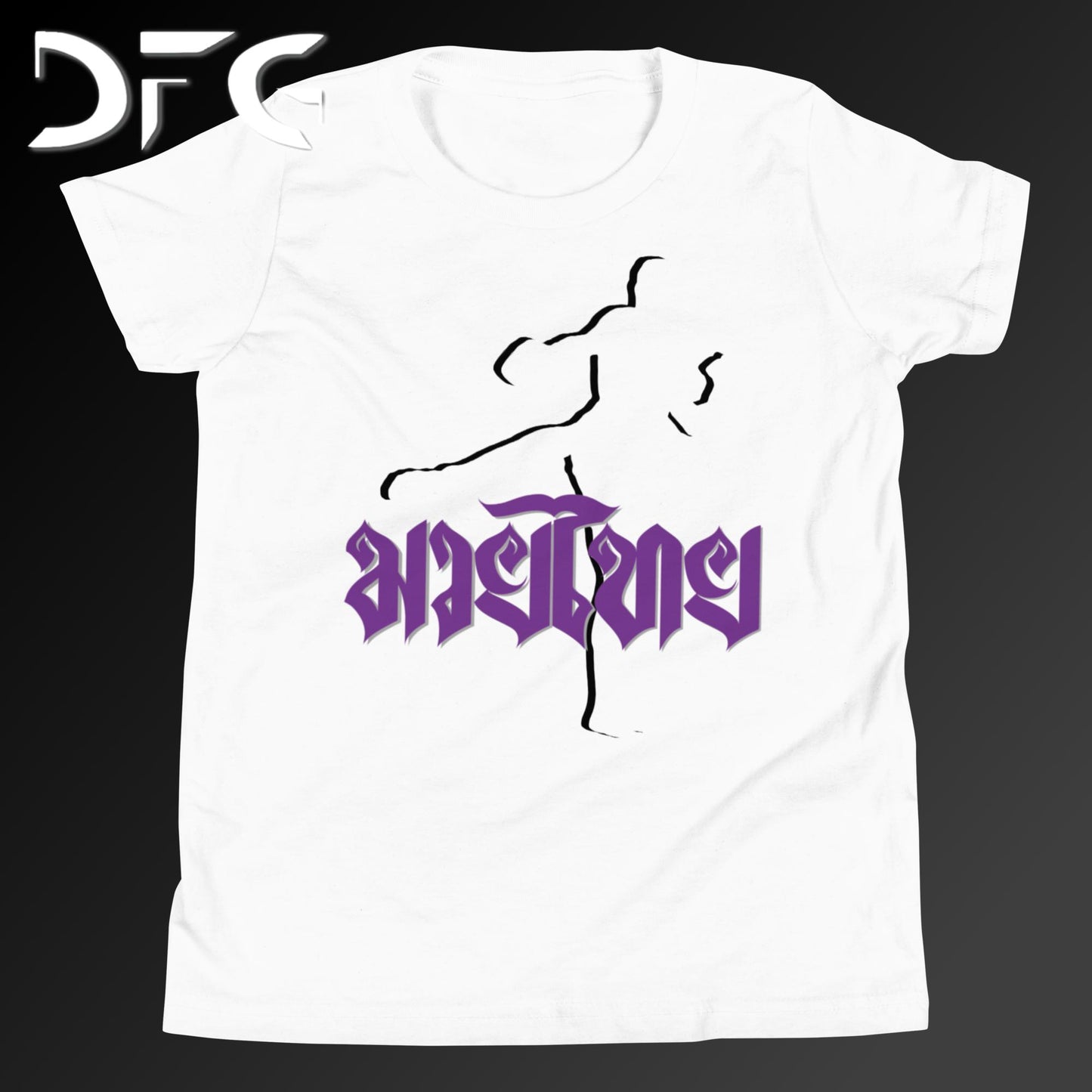 Youth Short-Sleeve T-Shirt Muay Thai Purple