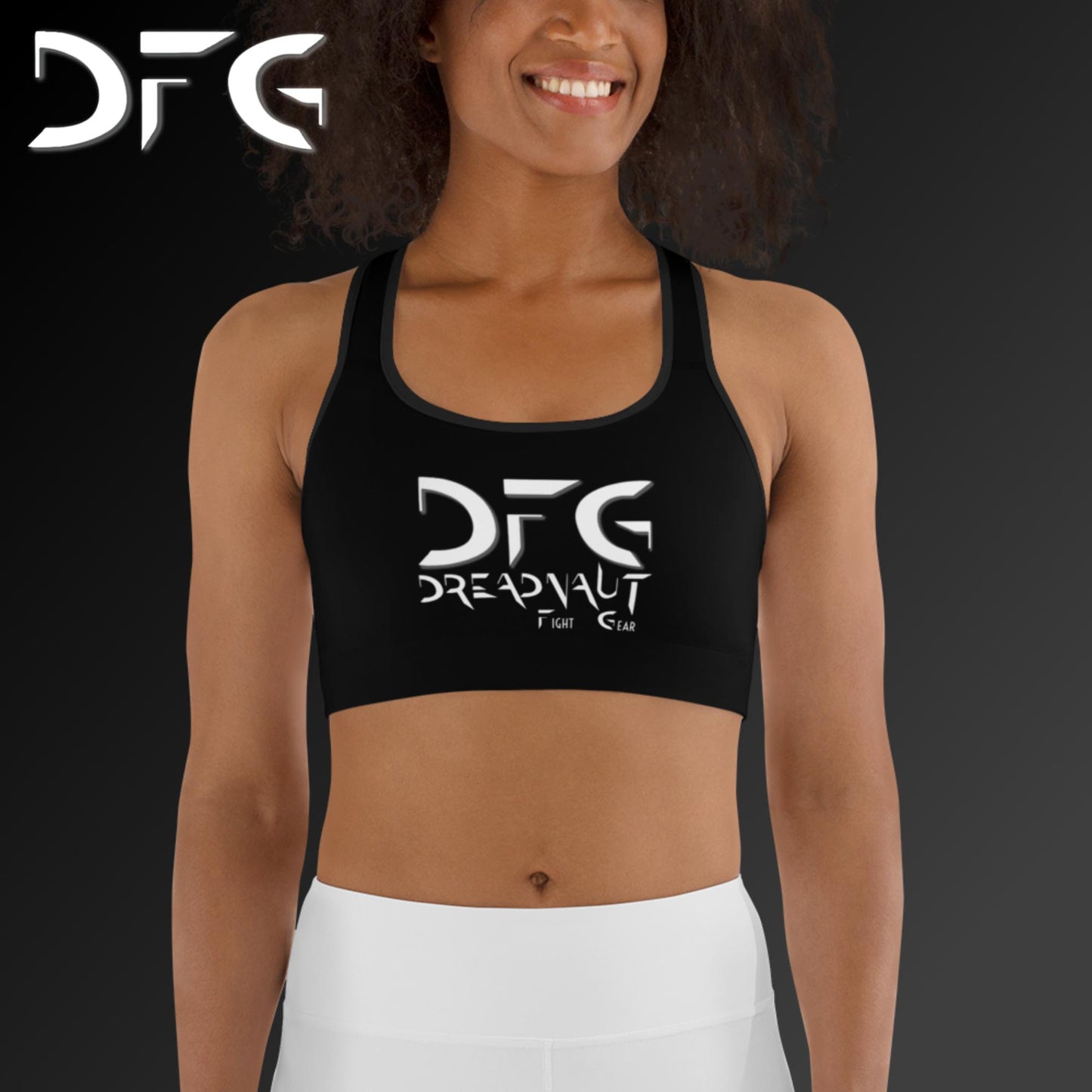 Simple Sports Bra Black/White
