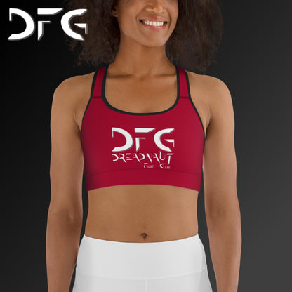 Simple Sports Bra Red/White