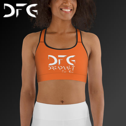Simple Sports Bra Orange/White