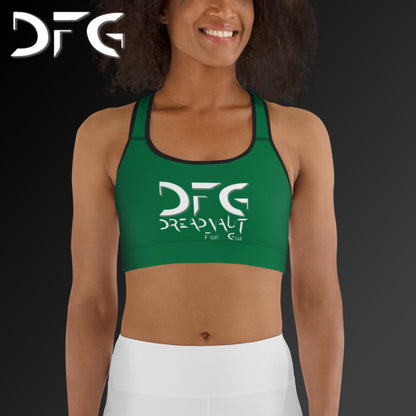Simple Sports Bra Green/White