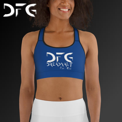 Simple Sports Bra Blue/White