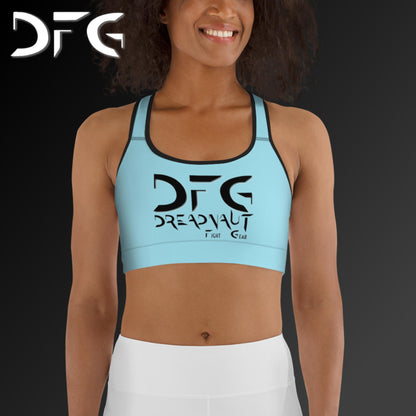Simple Sports Bra Ice Blue/Black