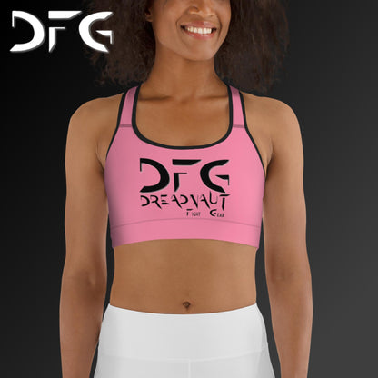 Simple Sports Bra Pink/Black