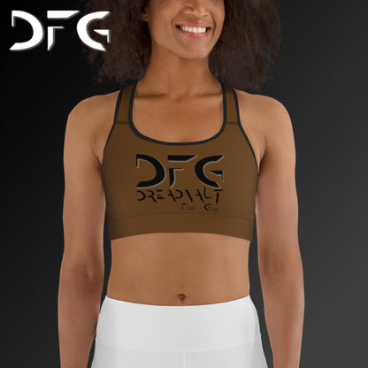 Simple Sports Bra Brown/Black