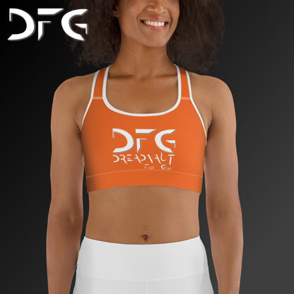 Simple Sports Bra Orange/White