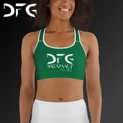 Simple Sports Bra Green/White