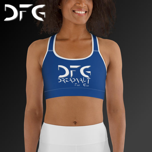 Simple Sports Bra Blue/White