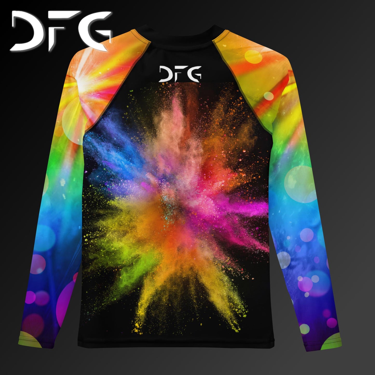 Youth Rainbow Sloth Long-Sleeved Rash Guard