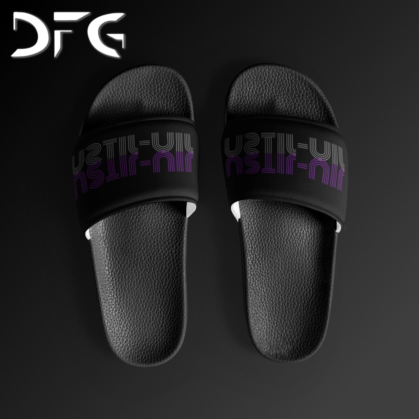 Masculine-Sized Slides BJJ Purple