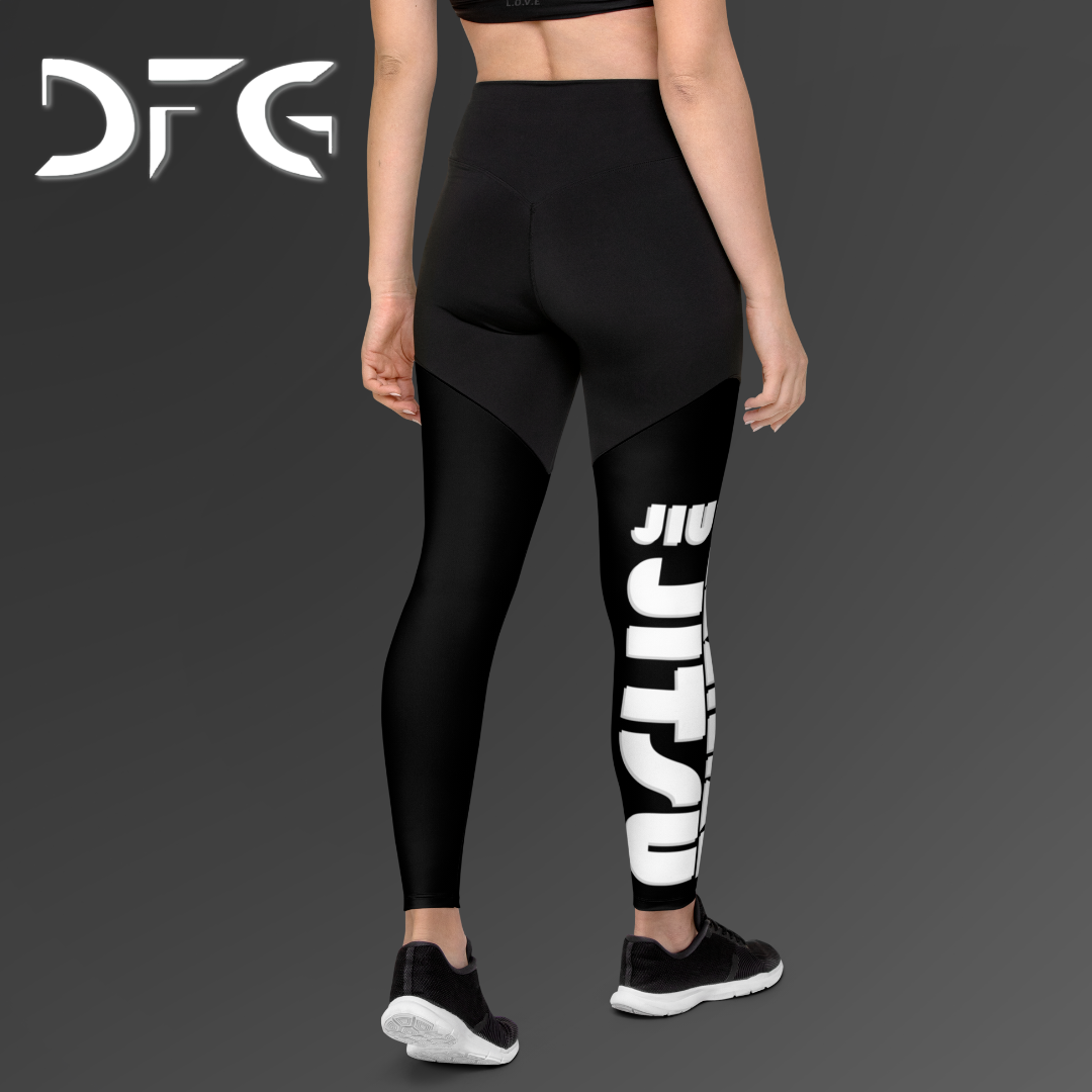Feminine-Fit Squat-Proof Leggings Jiu-Jitsu White