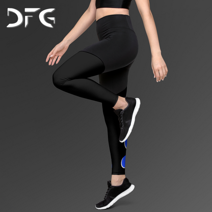 Feminine-Fit Squat-Proof Leggings Jiu-Jitsu Blue
