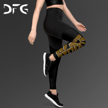 Feminine-Fit Squat-Proof Leggings Jiu-Jitsu Brown
