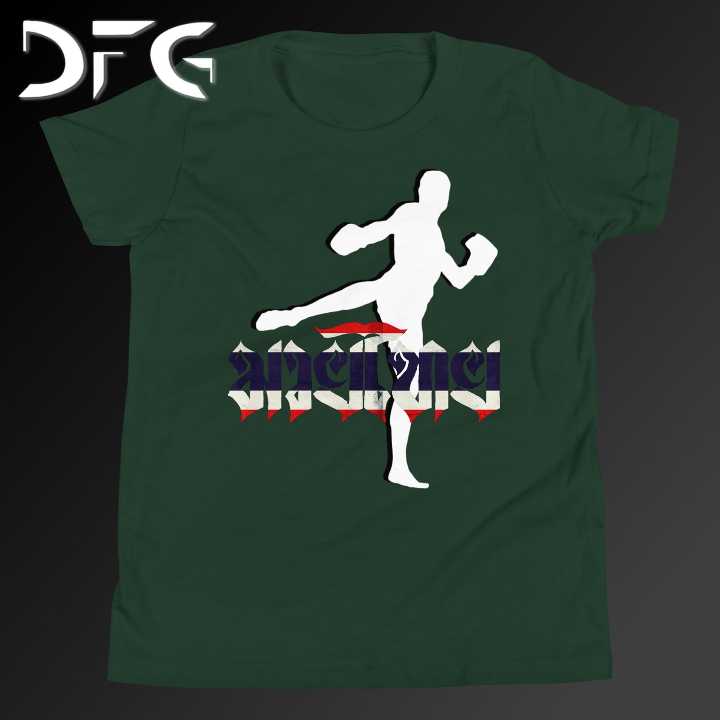 Youth Short-Sleeve T-Shirt Muay Thai Flag