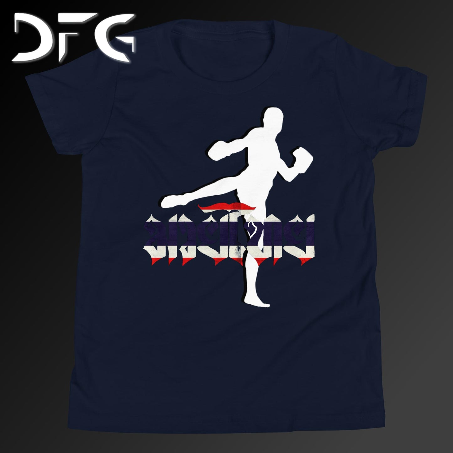 Youth Short-Sleeve T-Shirt Muay Thai Flag